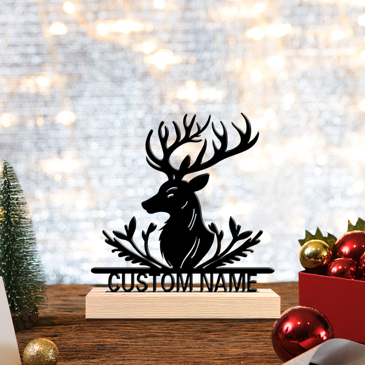 Home Decor Theme - 1pc Stylish Personalized Custom Elk Metal