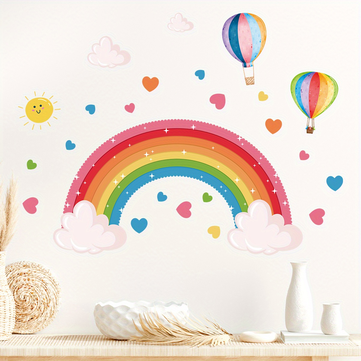 Cartoon Cute Rainbow Colorful  - Home Decor Y2K 评论和价格