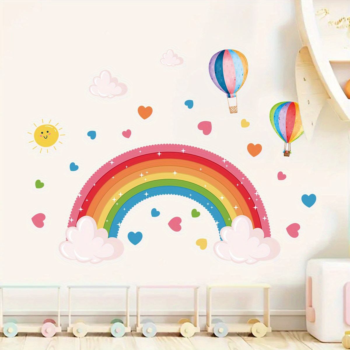Cartoon Cute Rainbow Colorful  - Home Decor Y2K 评论和价格