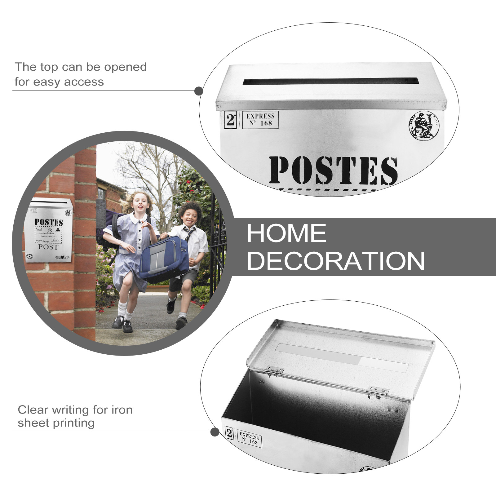 1Pcs Vintage Tin Mailbox Lette - Home Decor Magazine 评论和价格