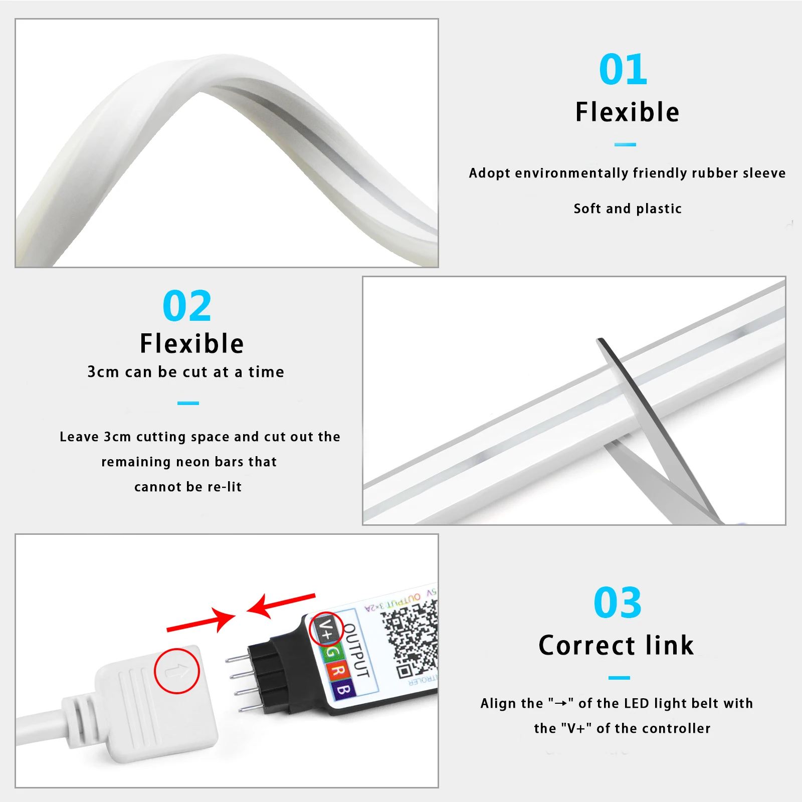 5V USB RGB Neon LED Strip Ligh - Home Decor Free App 评论和价格