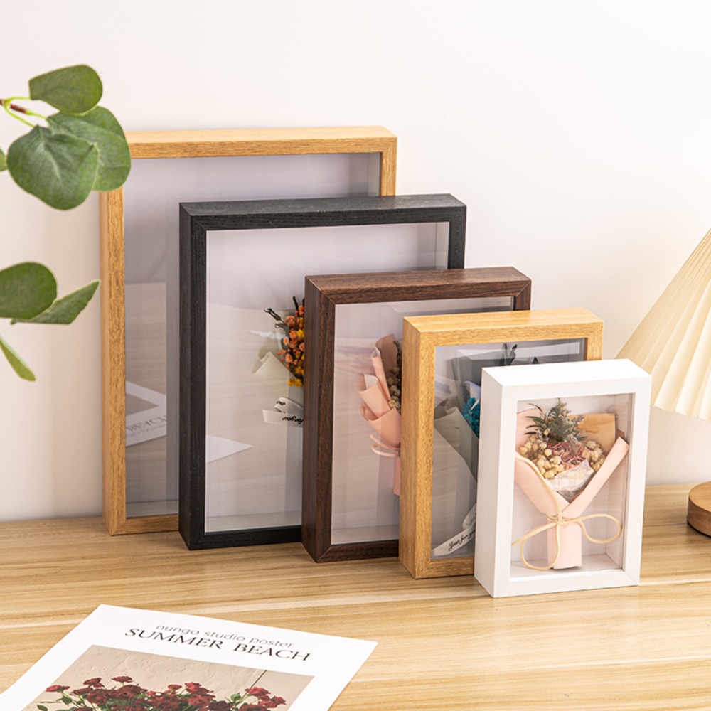 Durable Multi-size Shadow Box  - Bamboo Photo Frame 评论和价格