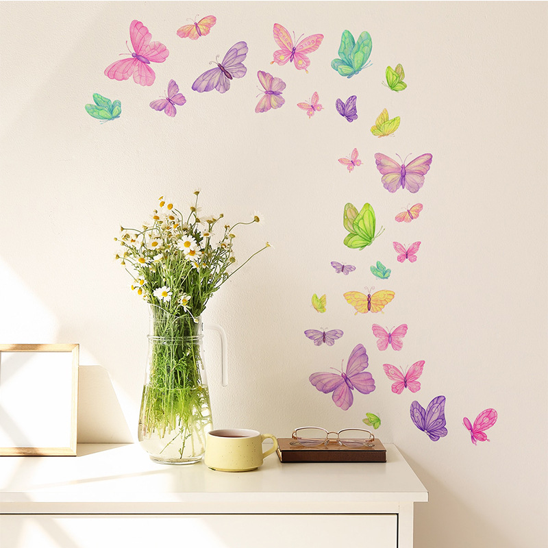 Romantic Butterfly Wall Sticke - Home Decor Indonesia 评论和价格