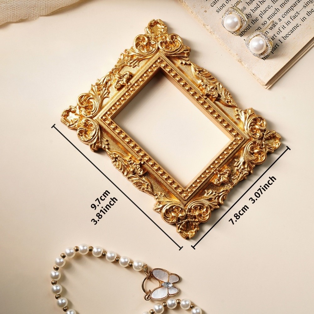 Vintage Gold DIY Shadow Box Fr - Bamboo Photo Frame 评论和价格