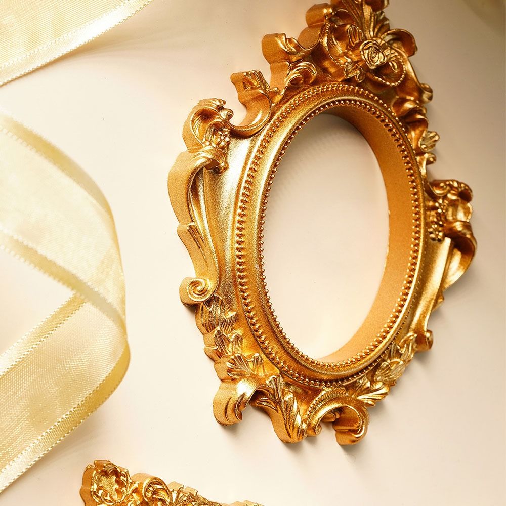 Vintage Gold DIY Shadow Box Fr - Bamboo Photo Frame 评论和价格