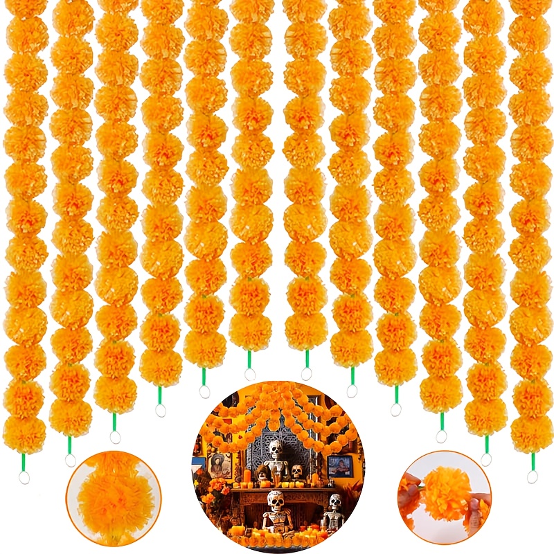 1pcs Marigold Garland for Deco - Home Decor Indonesia 评论和价格