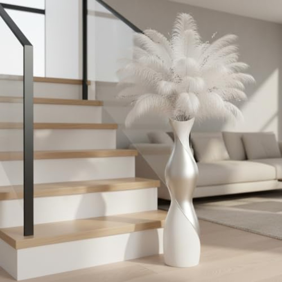 Modern Floor Vase for Living R - Pampas Grass Decor 评论和价格