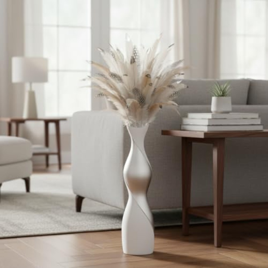 Modern Floor Vase for Living R - Pampas Grass Decor 评论和价格