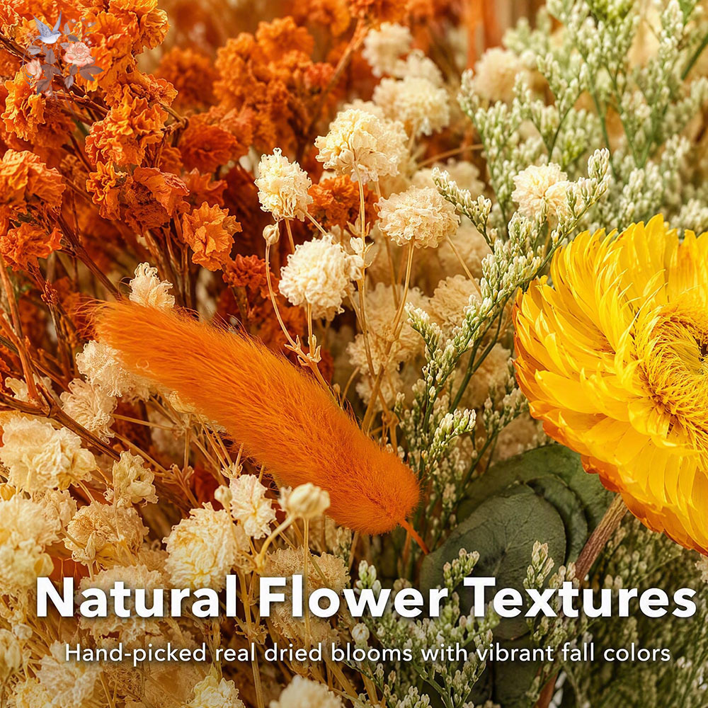 Autumn Dried Flowers Bouquet N - Pampas Grass Decor 评论和价格