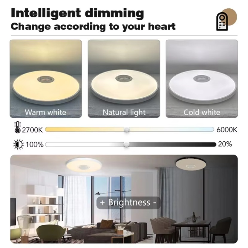 TUYA Smart Music Ceiling Light - Home Decor Free App 评论和价格